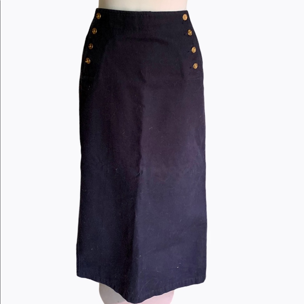 Lauren Jeans Co denim long skirt 8